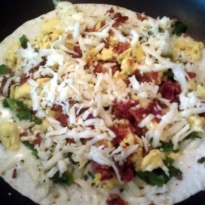 Rocking W Garlic Chive Monterey Jack Quesadilla with Garden of The Man Pico de Gallo