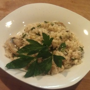 Risotto with Chicken, Mushrooms and Lemon