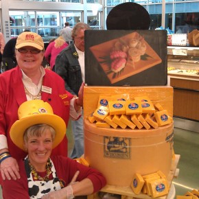Sarah Kaufmann, Guinness Book-Record Cheese Carver at Freddy's Burlingame This Weekend