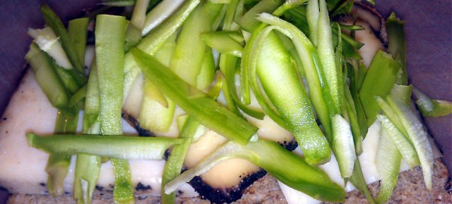 April is Grilled Cheese Month: #15 Sartori Espresso Bellavitano with Shaved, Fresh Asparagus