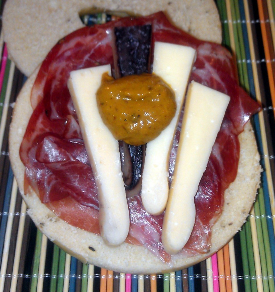 April 7 Sartori Merlot Bellavitano with Cappacola and Fiery Mustard