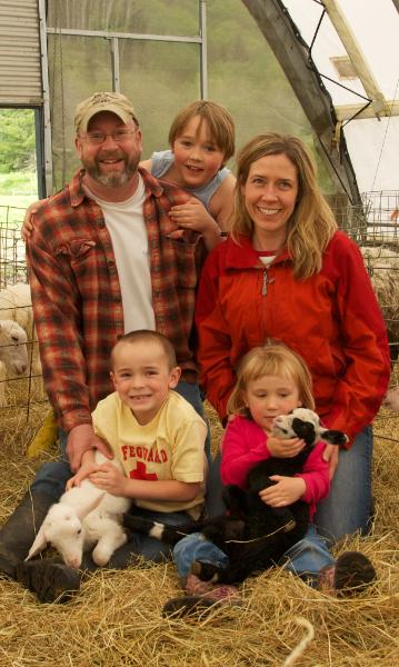 Family and Lambs