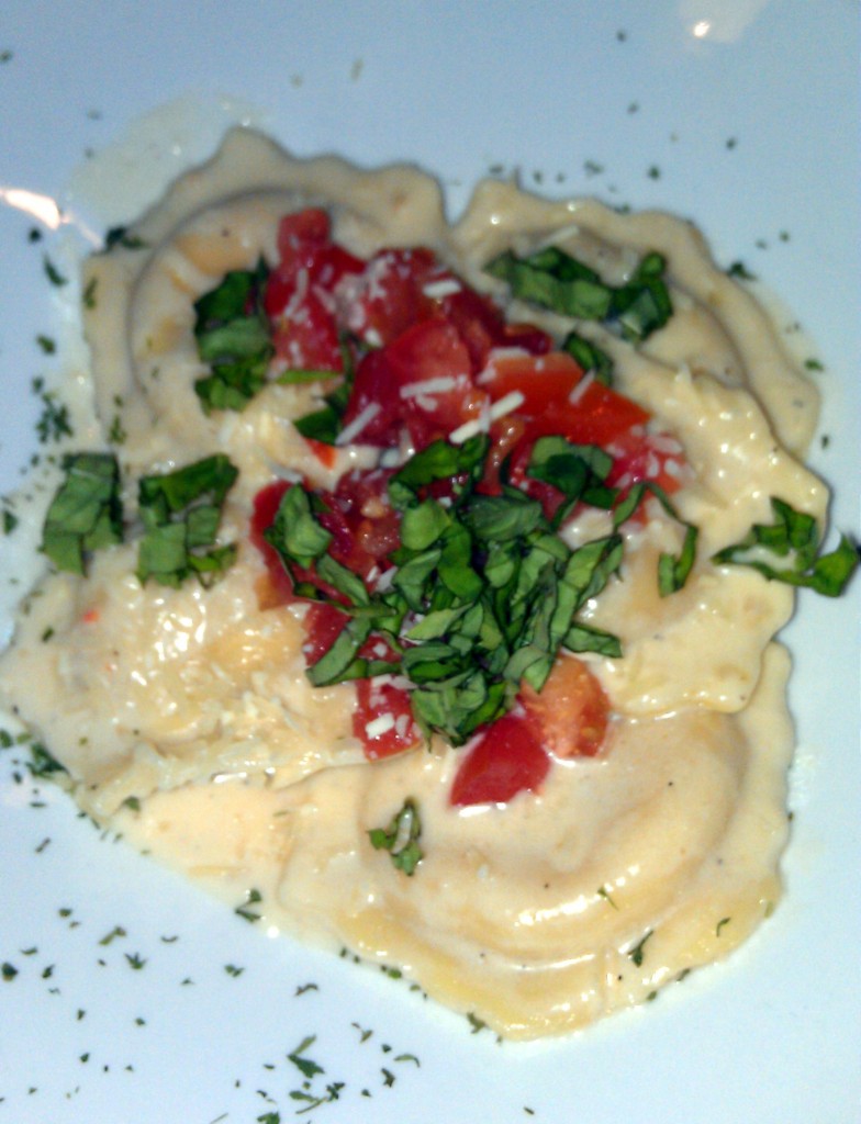 lobster ravioli at drix